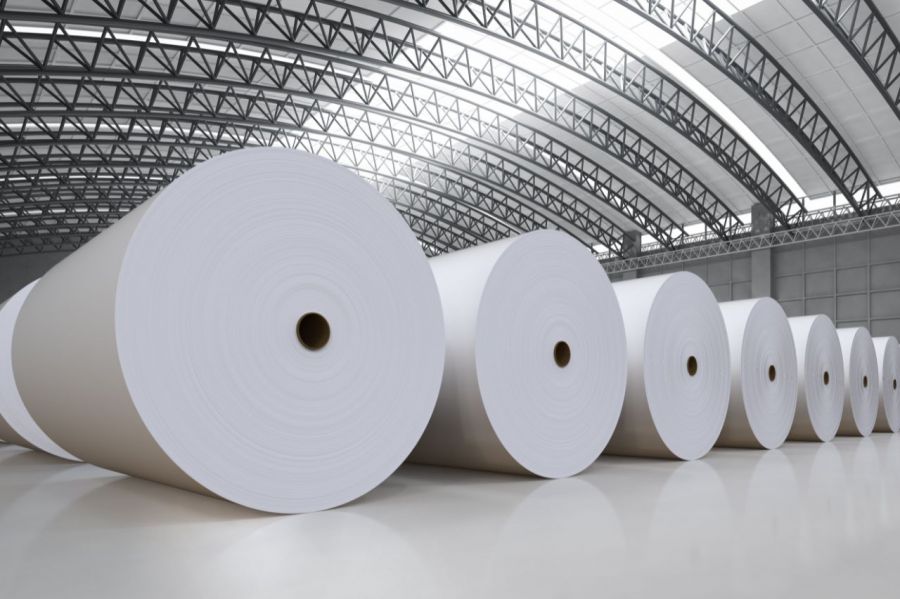 Industrial complex aerial view